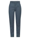 Dickies Woman Pants Slate Blue Size 26 Polyester, Cotton, Elastane In Blue