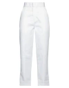 Dickies Woman Pants White Size 29 Polyester, Cotton