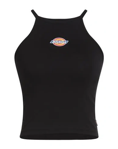 Dickies Woman Top Black Size Xl Cotton, Elastane