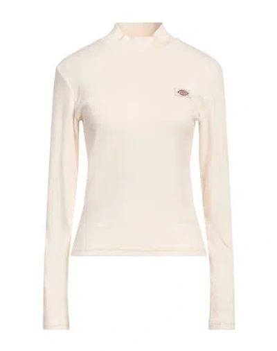 Dickies Woman Turtleneck Ivory Size M Cotton, Elastane
