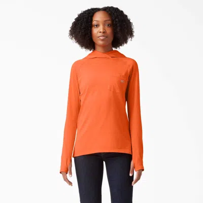 Dickies Women's Cooling Performance Sun Shirt In Orange