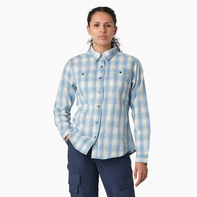 Dickies Women's Cooling Roll-tab Work Shirt In Blue