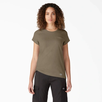 Dickies Women's Cooling Short Sleeve T-shirt In Green