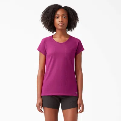 Dickies Women's Cooling Short Sleeve T-shirt In Purple