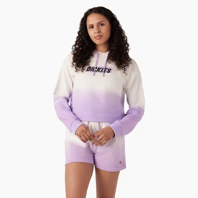 Dickies Women's Cropped Ombre Hoodie In Purple