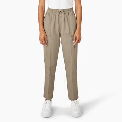 Dickies Women's Drawstring Cargo Pants In Brown