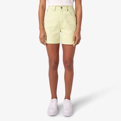 Dickies Women's Duck Shorts, 5" In Yellow