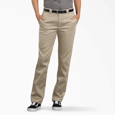 Dickies Women's Flex Slim Fit Work Pants In Beige