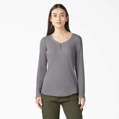 Dickies Women's Henley Long Sleeve Shirt In Multi