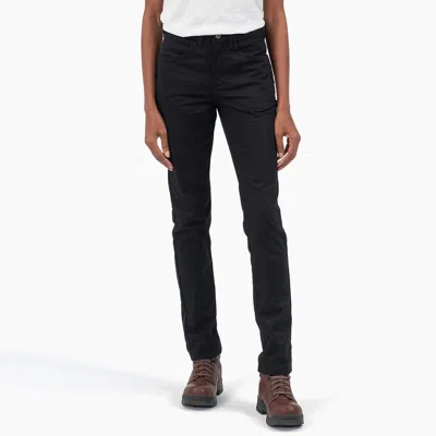Dickies Women's High Rise Skinny Twill Pants In Black