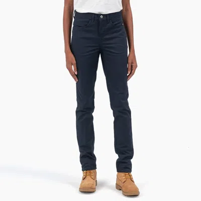 Dickies Women's High Rise Skinny Twill Pants In Blue