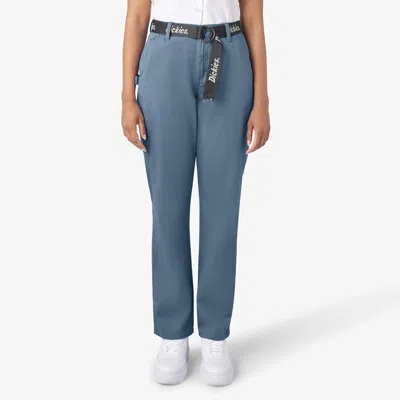 Dickies Women's High Waisted Carpenter Pants In Blue
