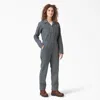 Dickies Women's Long Sleeve Hickory Stripe Coveralls In Multi