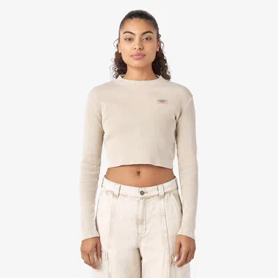 Dickies Women's Newington Long Sleeve T-shirt In Beige