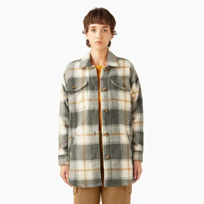 Dickies Women's Oversized Shirt Jacket In Beige
