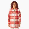 Dickies Women's Oversized Shirt Jacket In Multi