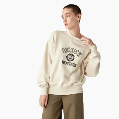 Dickies Oxford Varsity Sweatshirt In Stone-neutral