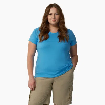 Dickies Women's Plus Cooling Short Sleeve T-shirt In Blue
