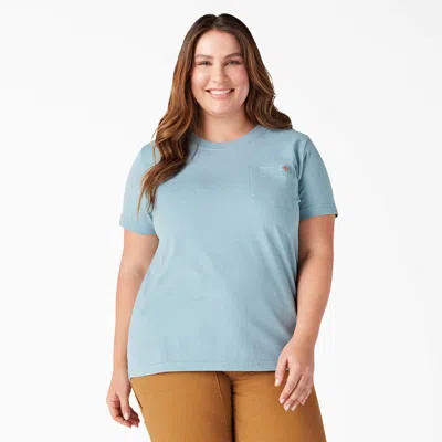 Dickies Women's Plus Heavyweight Short Sleeve T-shirt In Blue