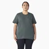Dickies Women's Plus Heavyweight Short Sleeve T-shirt In Grey