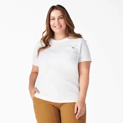 Dickies Women's Plus Heavyweight Short Sleeve T-shirt In White