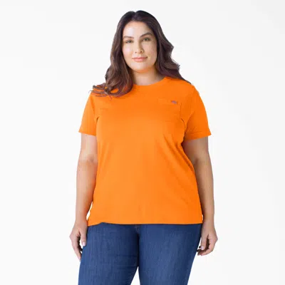 Dickies Women's Plus Heavyweight Short Sleeve T-shirt In Orange