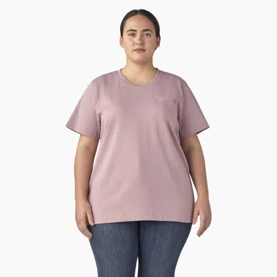 Dickies Women's Plus Heavyweight Short Sleeve T-shirt In Pink