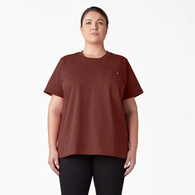 Dickies Women's Plus Heavyweight Short Sleeve T-shirt In Red