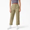 DICKIES WOMEN'S RELAXED FIT CROPPED CARGO PANTS