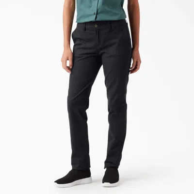 Dickies Women's Skinny Twill Pants In Black