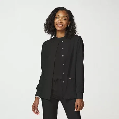 Dickies Womens Scrub Jackets In Black