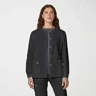 Dickies Womens Scrub Jackets In Black