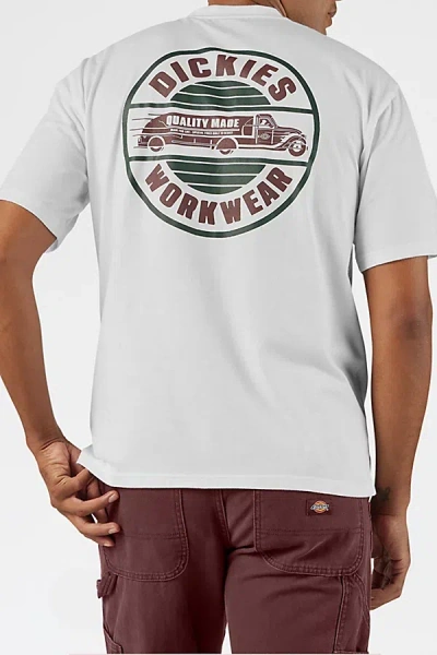 Dickies Workwear Logo Graphic Tee In White, Men's At Urban Outfitters