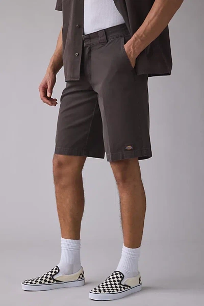 Dickies Worn In 13" Loose Fit Work Shorts In Chocolate, Men's At Urban Outfitters In Brown