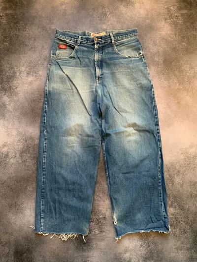 Pre-owned Dickies X Vintage Dickies Baggy Jeans Big Daddy In Blue
