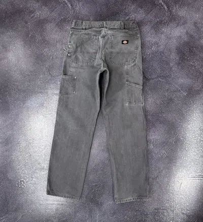 Pre-owned Dickies X Vintage Dickies Faded Gray Y2k Work Pants Jeans In Grey