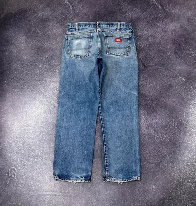 Pre-owned Dickies X Vintage Dickies Faded Light Blue Work Baggy Jeans