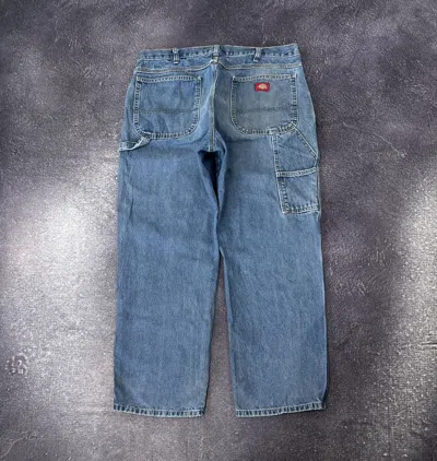 Pre-owned Dickies X Vintage Dickies Y2k Faded Blue Work Baggy Jeans