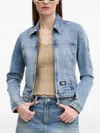 Dickies Zip-front Patch-pocket Jacket In Blue