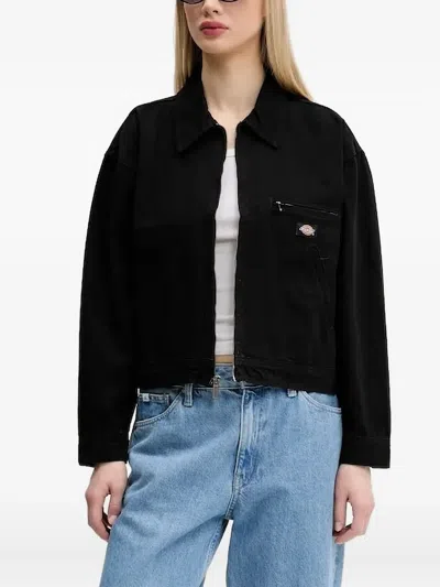 Dickies Zip-front Pocket Jacket In Black