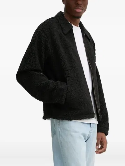 Dickies Zip-up Bomber Jacket In Black