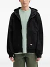 Dickies Zip-up Hooded Jacket In Black