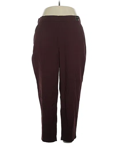Pre-owned Dictionary Active Pants In Burgundy