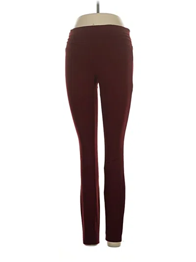 Pre-owned Dictionary Active Pants In Burgundy