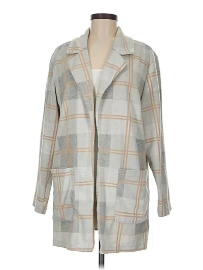 Pre-owned Dictionary Cardigan Sweater In Gray