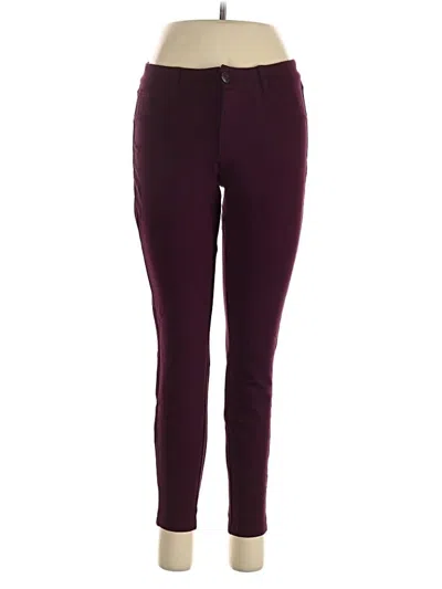 Pre-owned Dictionary Casual Pants In Burgundy