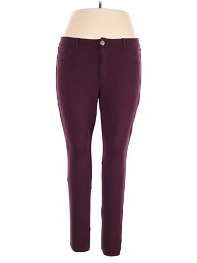 Pre-owned Dictionary Casual Pants In Burgundy