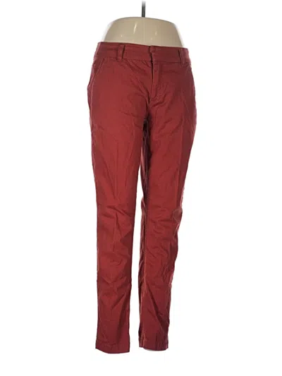 Pre-owned Dictionary Casual Pants In Burgundy