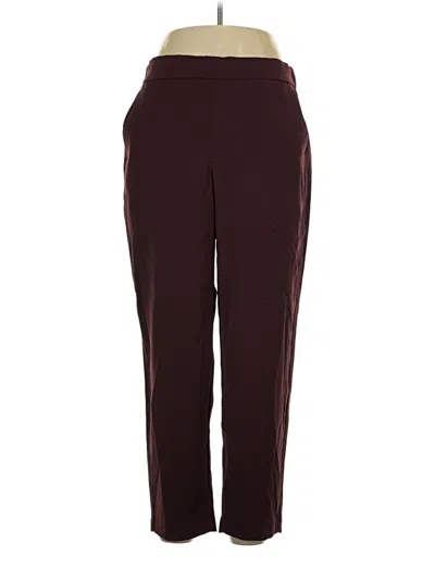 Pre-owned Dictionary Casual Pants In Burgundy