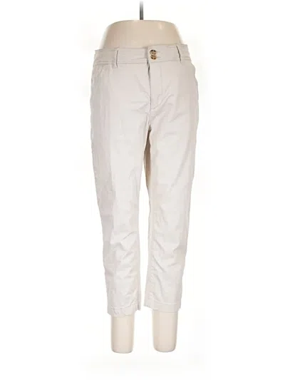 Pre-owned Dictionary Khaki Pant In Ivory